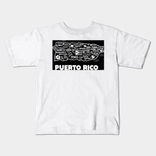 Puerto Rico Map Kids T-Shirt